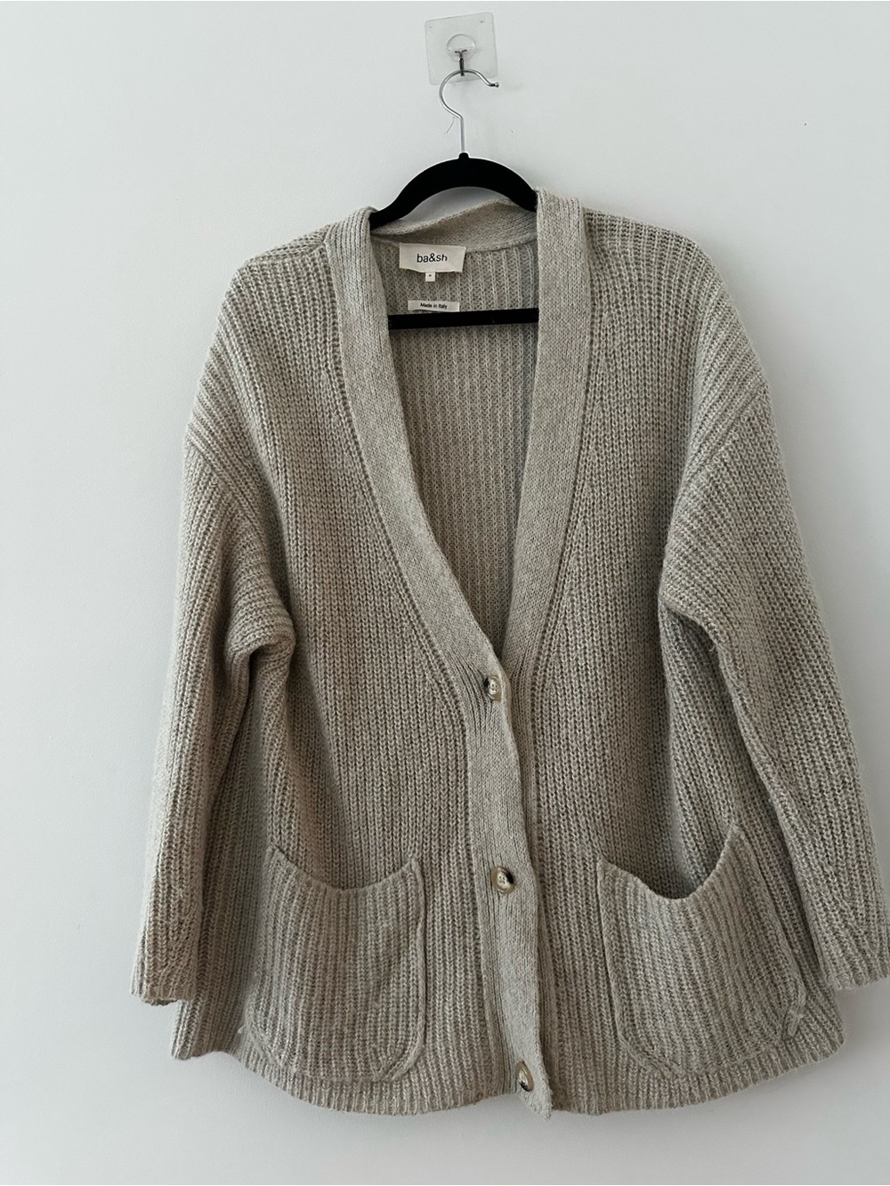 Ba&sh Chunky Knit Cardigan